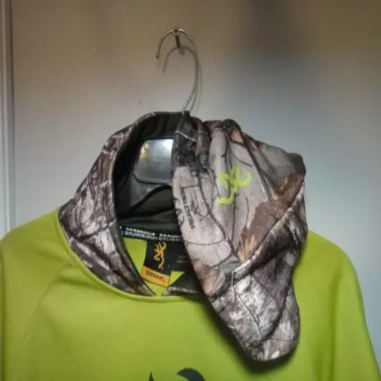 Browning & Realtree xtra Mens Antler Pull over Hoddie Color Dark Citron Size SM