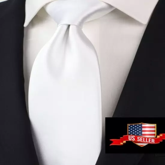 New Men's Dress Tie Solid Color Classic Neck Tie Necktie Wedding Formal USA