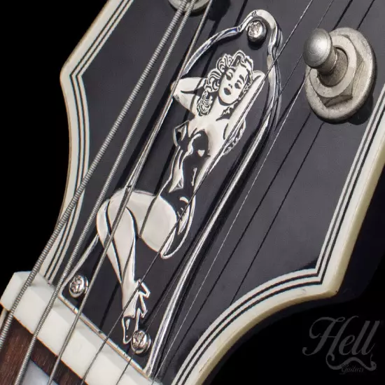 PIN-UP Diecast Truss Rod Cover. Fits most Epiphone, Les Paul, SG, LP more