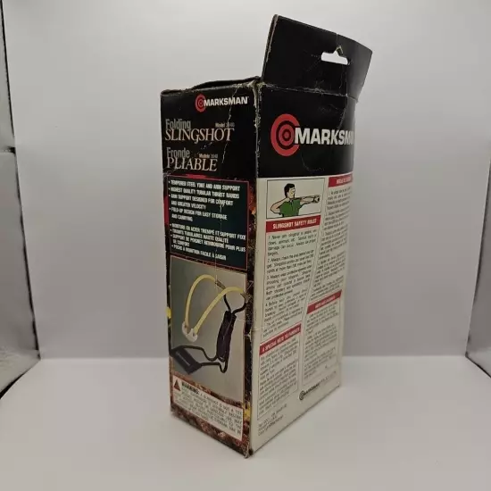 VINTAGE Marksman Folding Slingshot Rronde Pliable - Model 3040 - NEW IN BOX