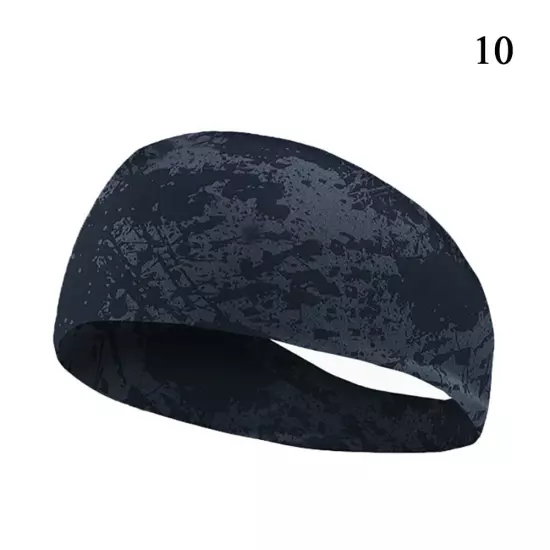 Sports Headband for Men Women Moisture Wicking Sweat Band Elastic Wide Hair Band