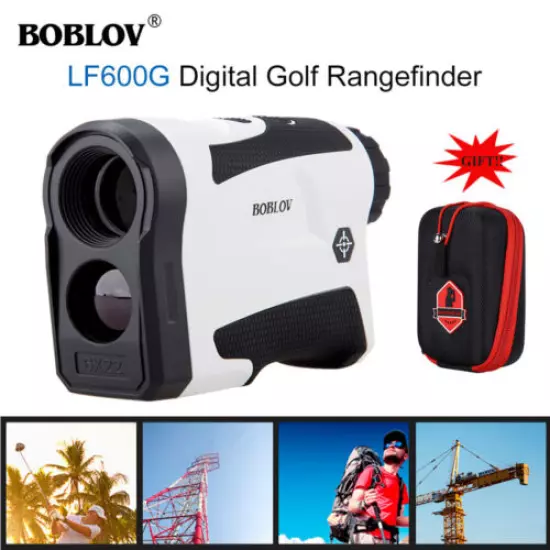 LF600G 600M 6X22 Golf Laser Range Finder with Flag Lock USB Charging + Golf Box