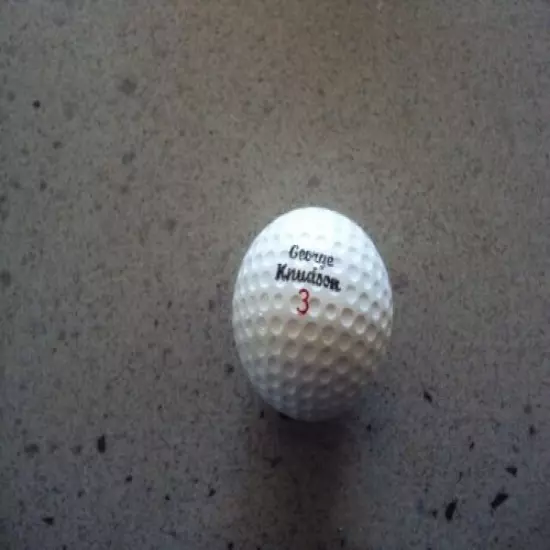 antique golf balls used ,Palmer ,Casper, fairly good condition,no cuts