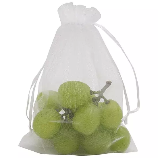 100pcs Gift Bags Organza Drawstring Sheer Wedding Party Jewelry Favor Pouch