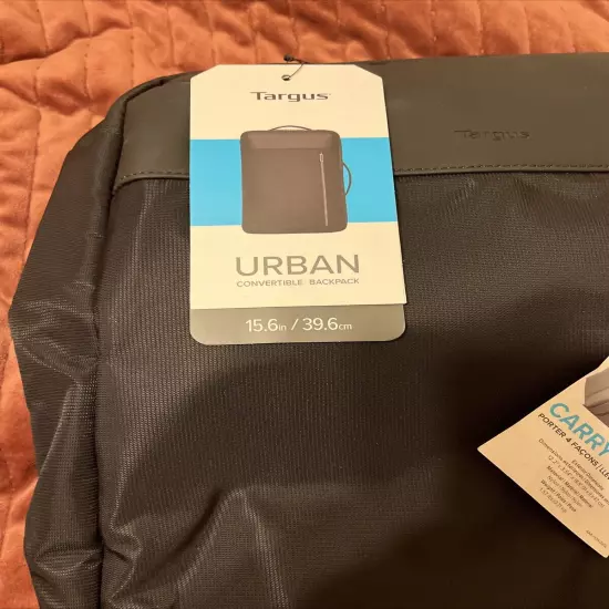 NWT Targus Urban Convertible Backpack TBB595GL-70 Black 