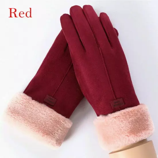 Ladies Winter Thermal Warm Soft Sheepskin Gloves Men Women One Size Warm Soft UK