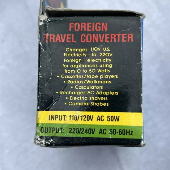 lot of 24 Foreign Travel AC Converters. Mw50f AC 50/60 Hz Minwa