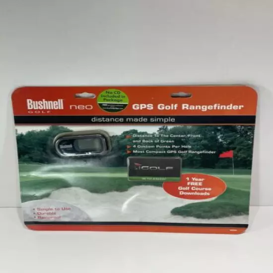 Bushnell Neo GPS Golf Rangefinder Model 368050CL - New