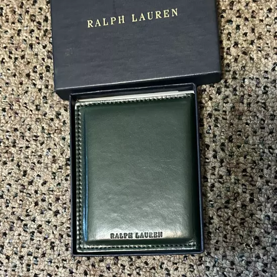 Ralph Lauren Bi-Fold Travel Picture Frame Green small