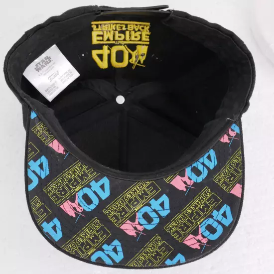 The Empire Strikes Back 40th Anniversary Ball Cap Black Embroidered Snapback