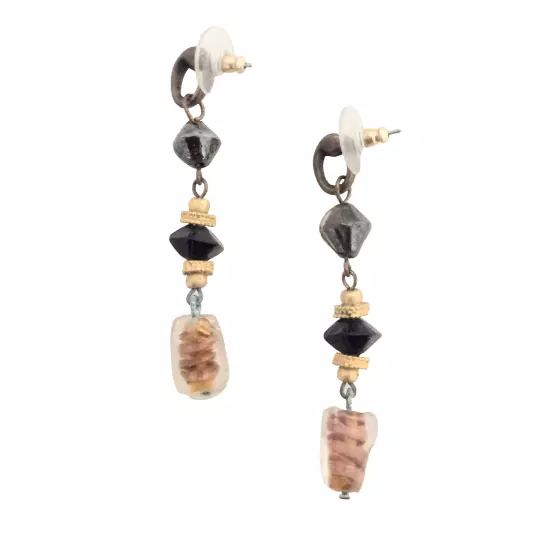 Chico's Dangle Drop Beaded Post Earrings