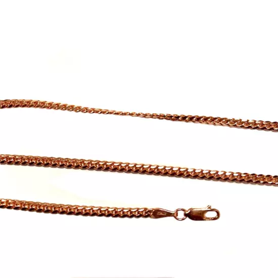 14kt Solid Rose Gold Miami Cuban Link Chain Necklace 2mm-4mm Sz 16"-30"