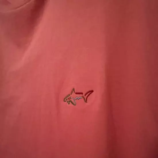 Greg Norman GOLF POLO, NEW Shark Coral/PINK Size Large L Dryfit