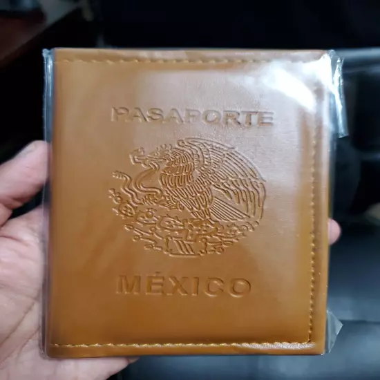 Genuine Leather MEXICO Passport Holder - Funda Pasaporte de MEXICO