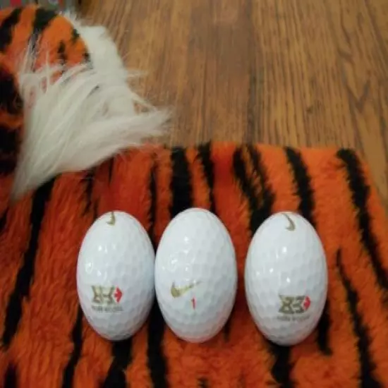 3 New Nike Tiger Woods Golf Balls 2008 Palmer Invitational 2000 WGC 2000 PGA 