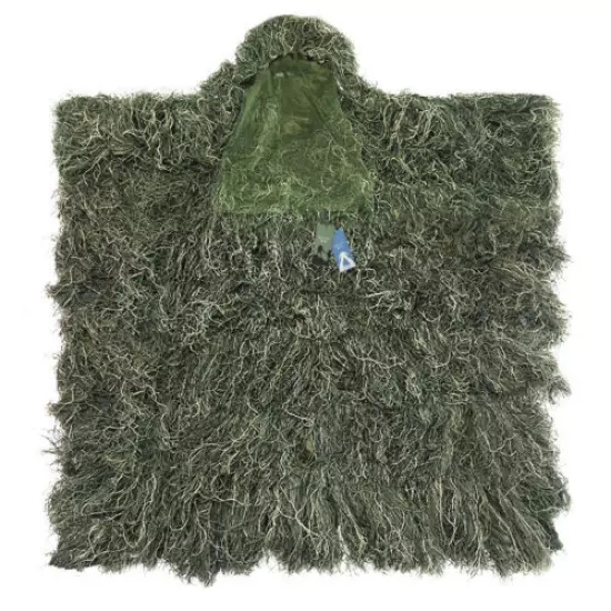 Jungle Camouflage Ghillie Suit Hat Net Cloak Poncho Cape Hunting Outdoors Sports