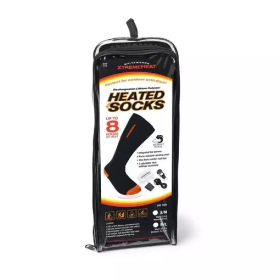 Whitewoods XTREME HEAT™ Rechargeable Battery, Merino Wool Heated Socks