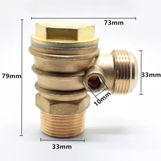 Copper Male Thread Check Valve Connector Tool Reliable For Air Compressors