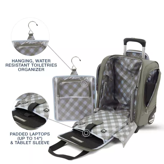 Travelpro Luggage Maxlite 5 Softside Lightweight Rolling Underseat Compact U1