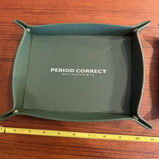 Period Correct - leather valet Snap tray - Set Of 2