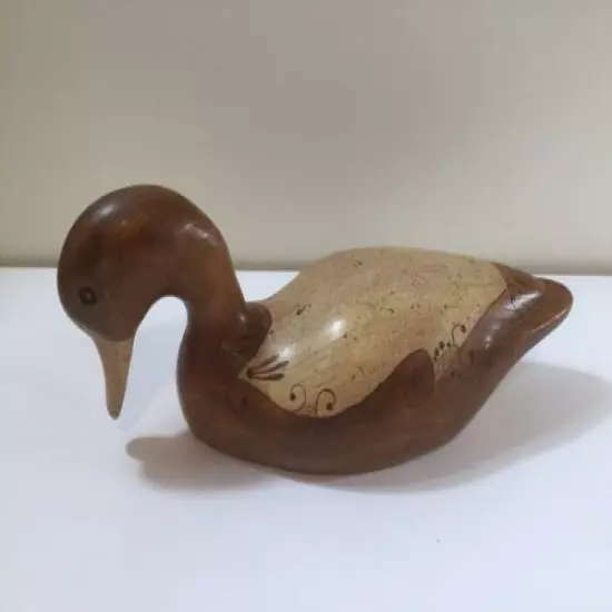 Decoy Creations By Cranford Hickory NC Collectible Duck Wooden 11”x4” vintage