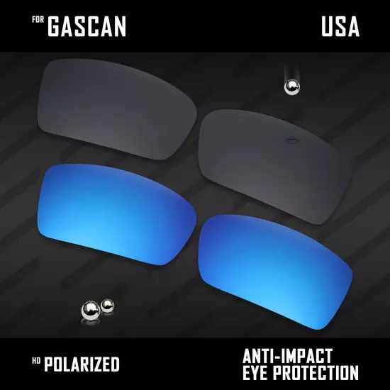 Anti Scratch Polarized Replacement Lenses for-Oakley Gascan OO9014 Options