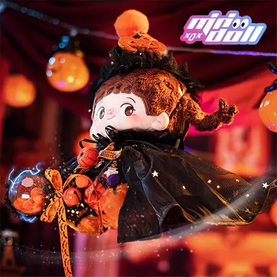 Halloween Plush Doll Clothes Cosplay Costume 15cm 20cm Doll Clothing Full Set 