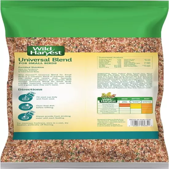 Nutrient-Rich Universal Blend for Small Birds - Premium Seeds & Vegetables