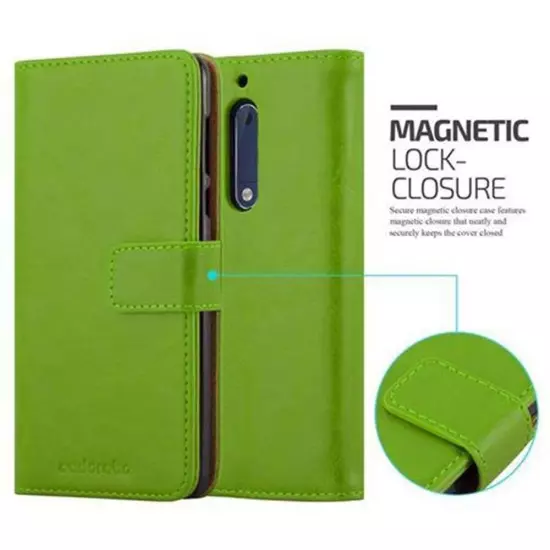 Case for Nokia 5 2017 Protection Wallet Cover Magnetic Luxury Book