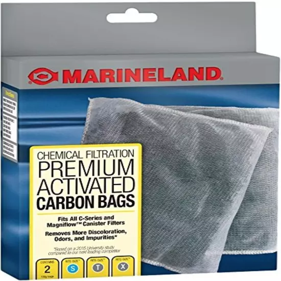 Black Diamond Premium Activated Carbon Bags (2/Pack) and MarineLand Polishing Fi