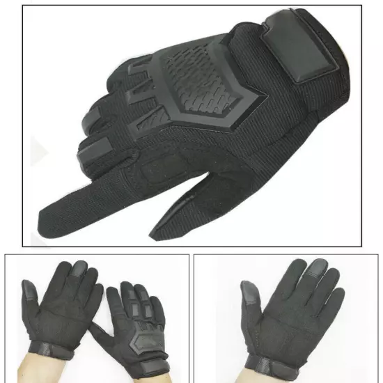 Mens Tactical Full Finger Gloves Army Military Combat Hunting Shooting Gloves