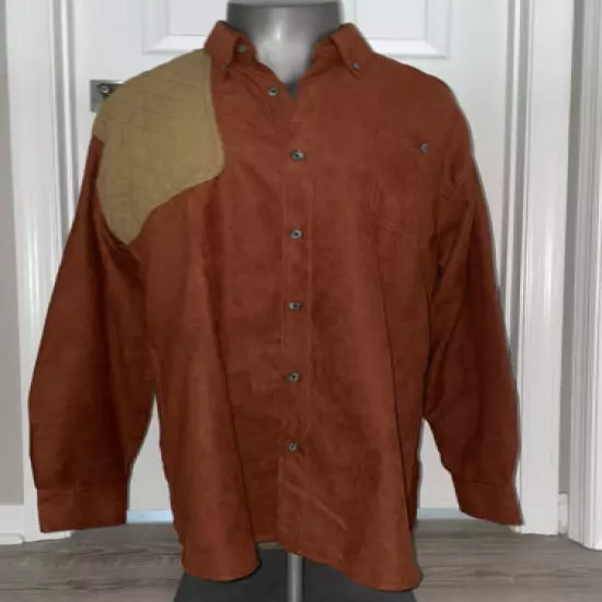 RedHead Long Sleeve Men's Large T Shooting Shirt Quilted Right Shoulder Elbows