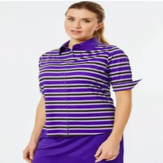 Women's Belyn Key Keystone Half Zip Polo Small Purple - size L - MSRP $112