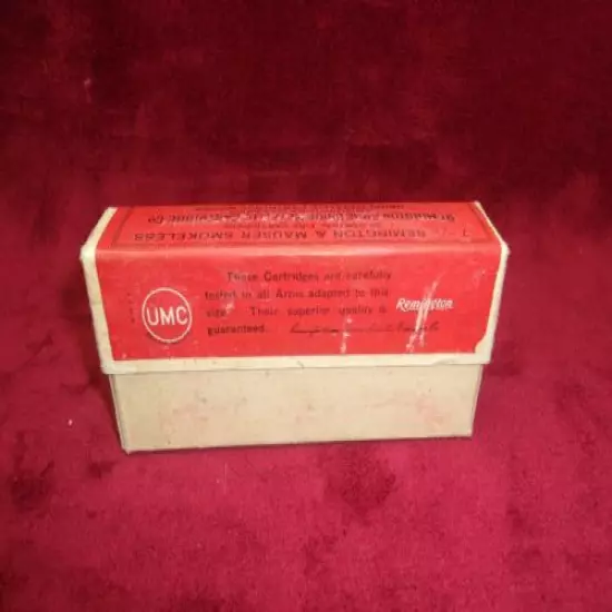  Vintage 2 Part Remington UMC 7mm Mauser Ammo Box, (Empty)