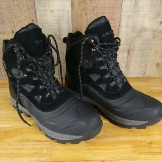 Magellan Outdoors Mens Waterproof Hiking Hunting Learher Fur Lined Boots Sz 13D