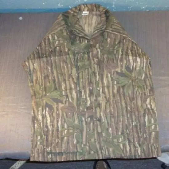 REALTREE CAMO TREES & LEAVES HUNTING COMBAT TACTICAL JACKET SMALL MADE IN USA