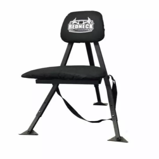 Portable Swivel Hunting Blind Chair Foldable Sturdy Quiet Adjustable Black Seat