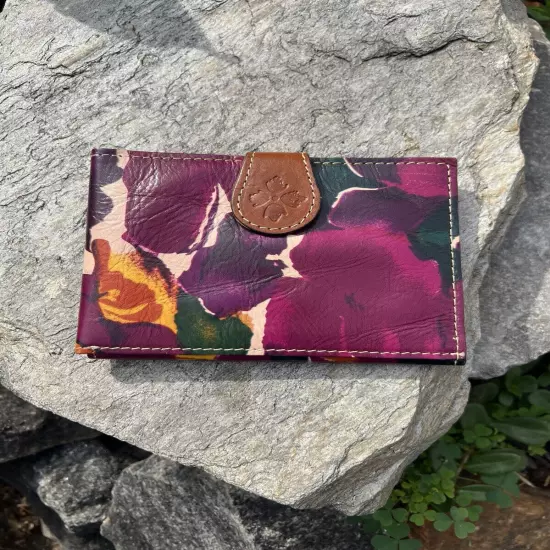 Patricia Nash Floral Leather passport holder NEW