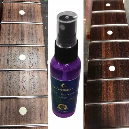 60ml Guitar Fingerboard Nursing Oil Fretboard Lemon Cleaning + Set Cloth HOT