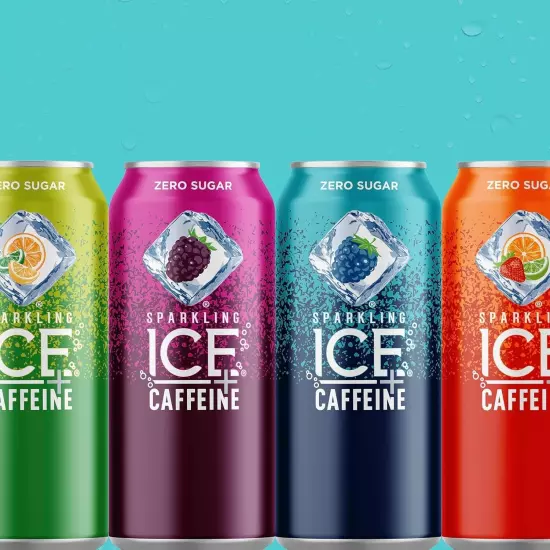 Sparkling Ice +Caffeine Variety Pack, Flavored Sparkling Water, Zero Sugar, wit