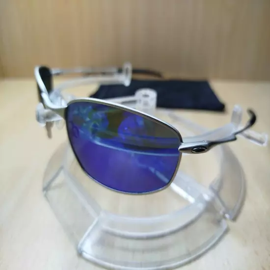 oakley whisker original sunglasses blue mirror lenses