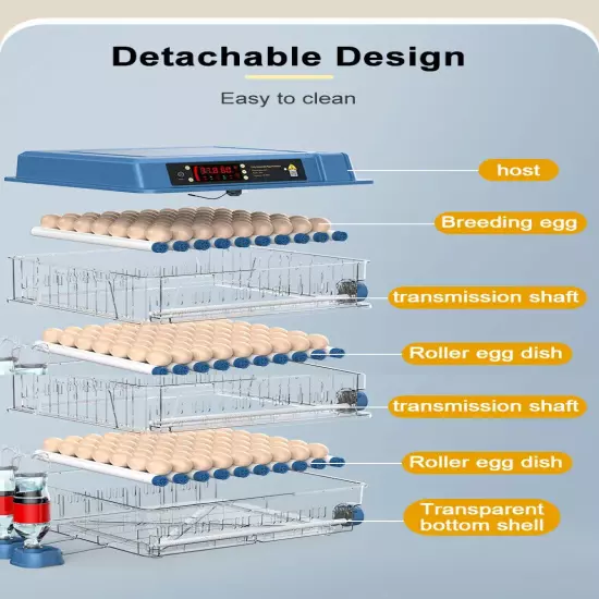 Farm incubators hatching eggs machine 192 eggs fully automatic egg incubator