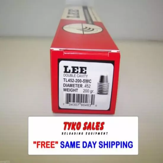 LEE 90463 * LEE 2-CAVITY BULLET MOLD TL358-200-SWC * .452 DIA * 200 GR * 90463