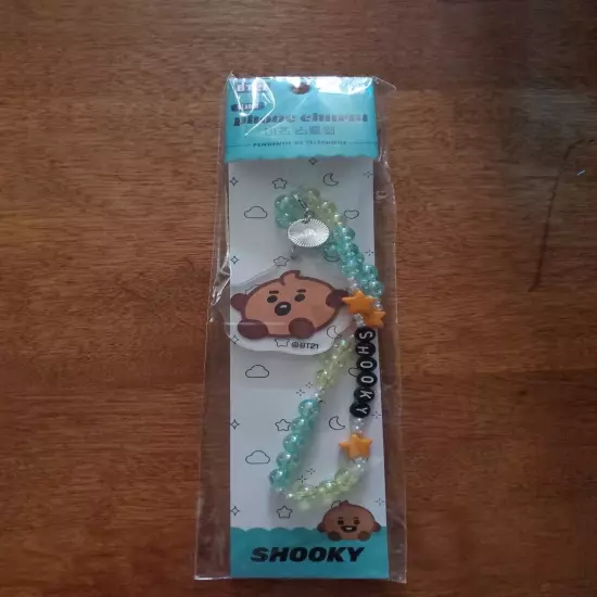 BT21 Shooky Phone Charm Beaded Sealed