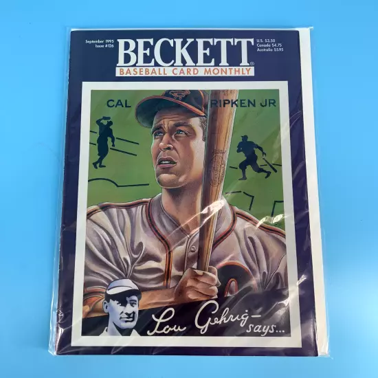 Beckett Tribute: Cal Ripken Baseball Card Monthly Magazines Pair VTG 1995 O's