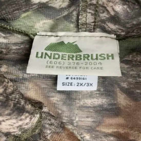 Underbrush Mens 2x/3x Camo Hunting Jacket