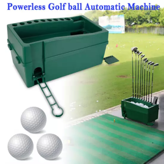 Automatic Golf Ball Pitching Machine Golfball Dispenser Powerless Golf Practice