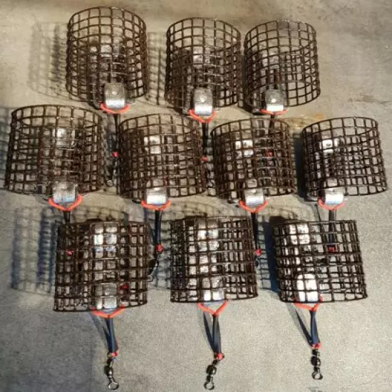 12off Heavy Barbel Std Cage Feeders (4off 3oz + 4off 4oz + 4off 5oz ) 