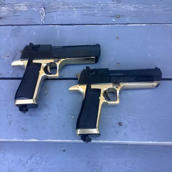 2 Rare Daisy Powerline Model 400 CO2 desert eagle BB Pistols work need seals tho