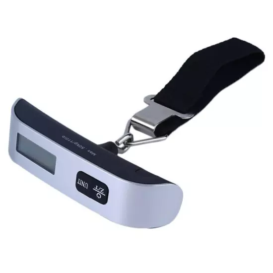 50kg/10g Portable Travel LCD Digital Hanging Luggage Scale Electronic Weight US